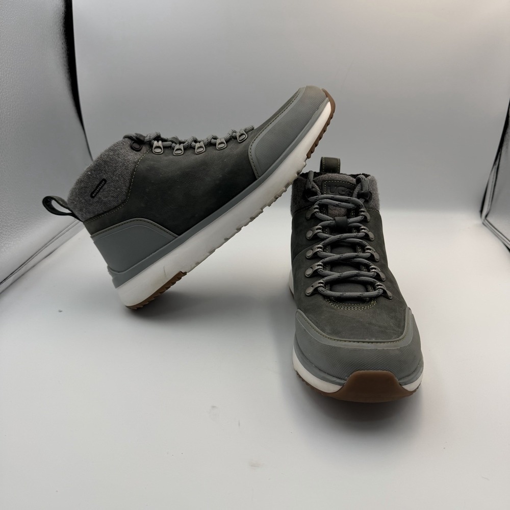 UGG Olivert Norse Gray Waterproof Leather Hiker Snow Boots Shoes Men's Size 7.5 - Picture 2 of 11